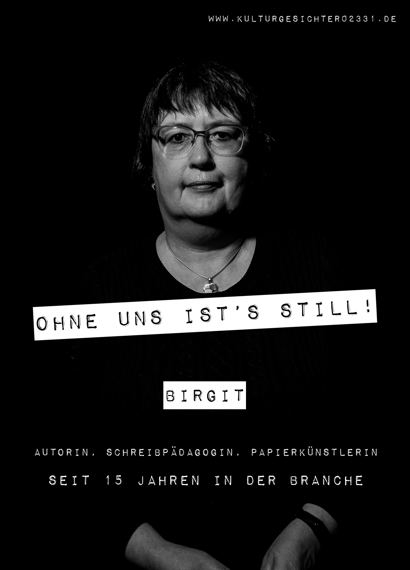 Birgit – Autorin, Schreibpädagogin, Papierkünstlerin. Seit 15 Jahren in der Branche.