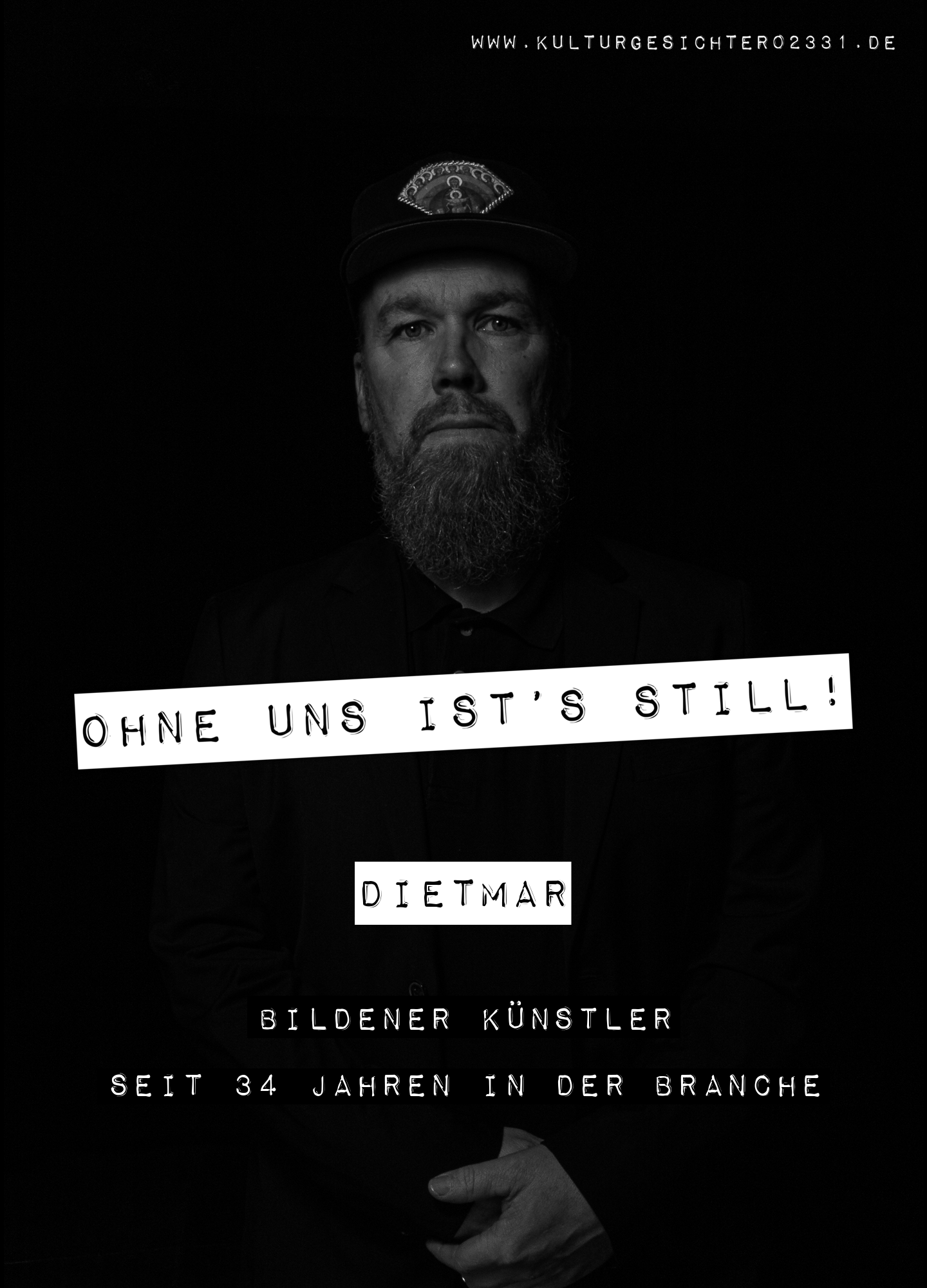 Dietmar – Bildener Künstler. Seit 34 Jahren in der Branche.