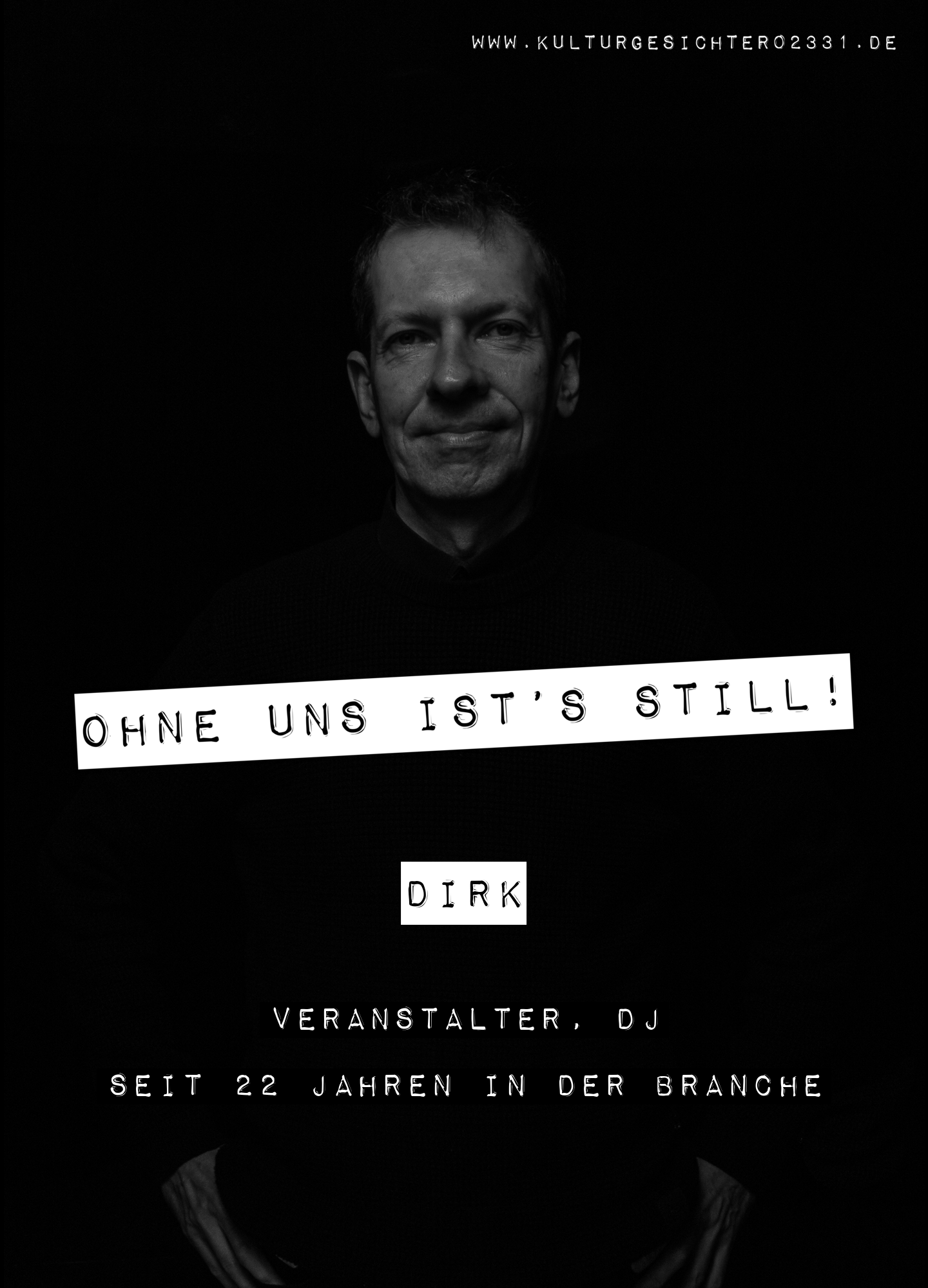 Dirk – Veranstalter, DJ. Seit 22 Jahren in der Branche.