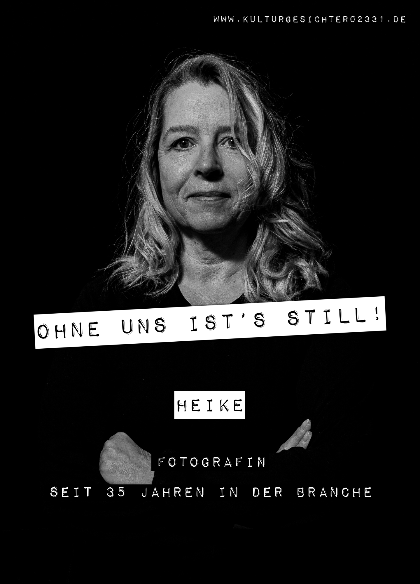 Heike – Fotografin. Seit 35 Jahren in der Branche.