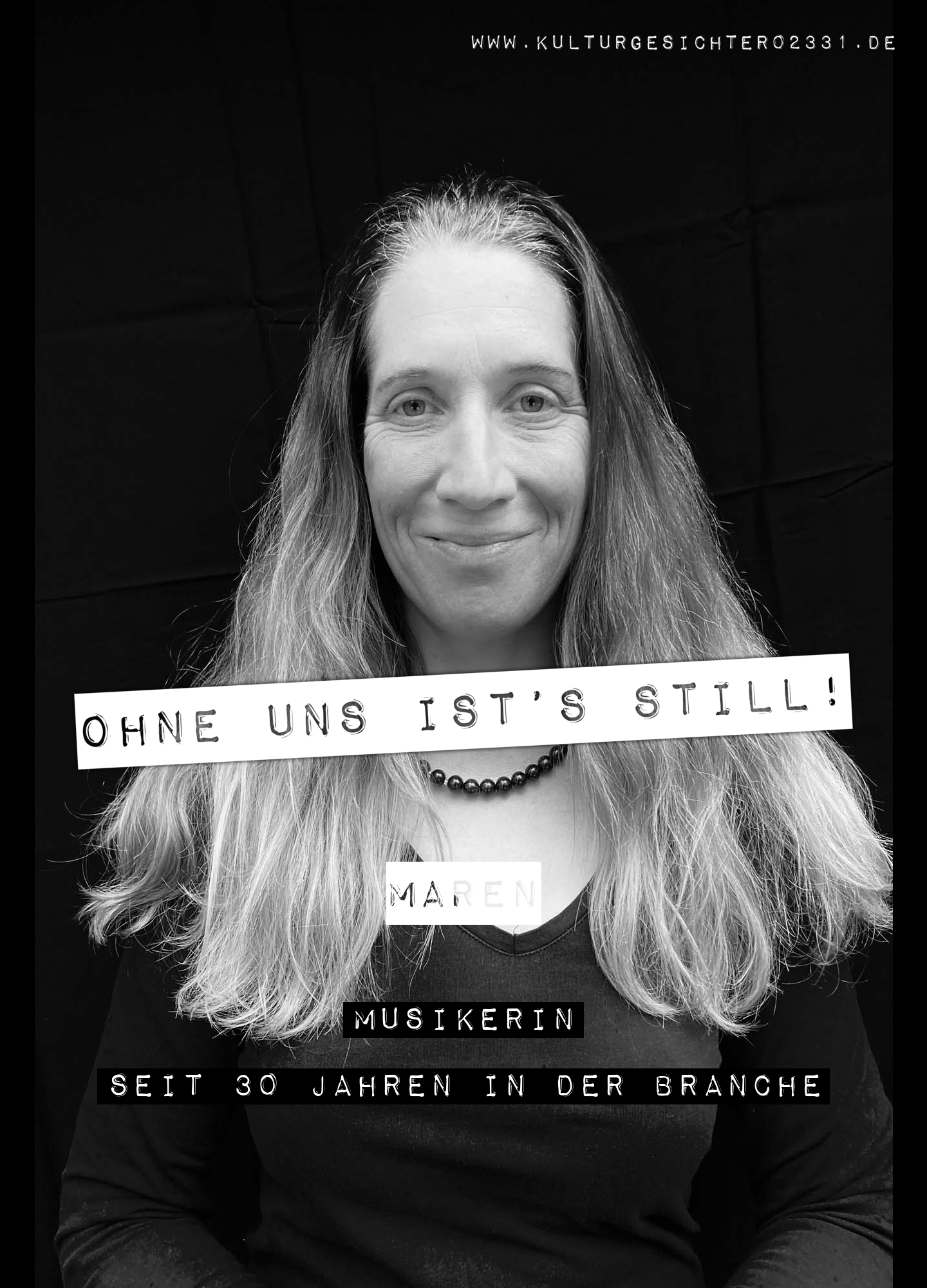 Maren – Musikerin. Seit 30 Jahren in der Branche.