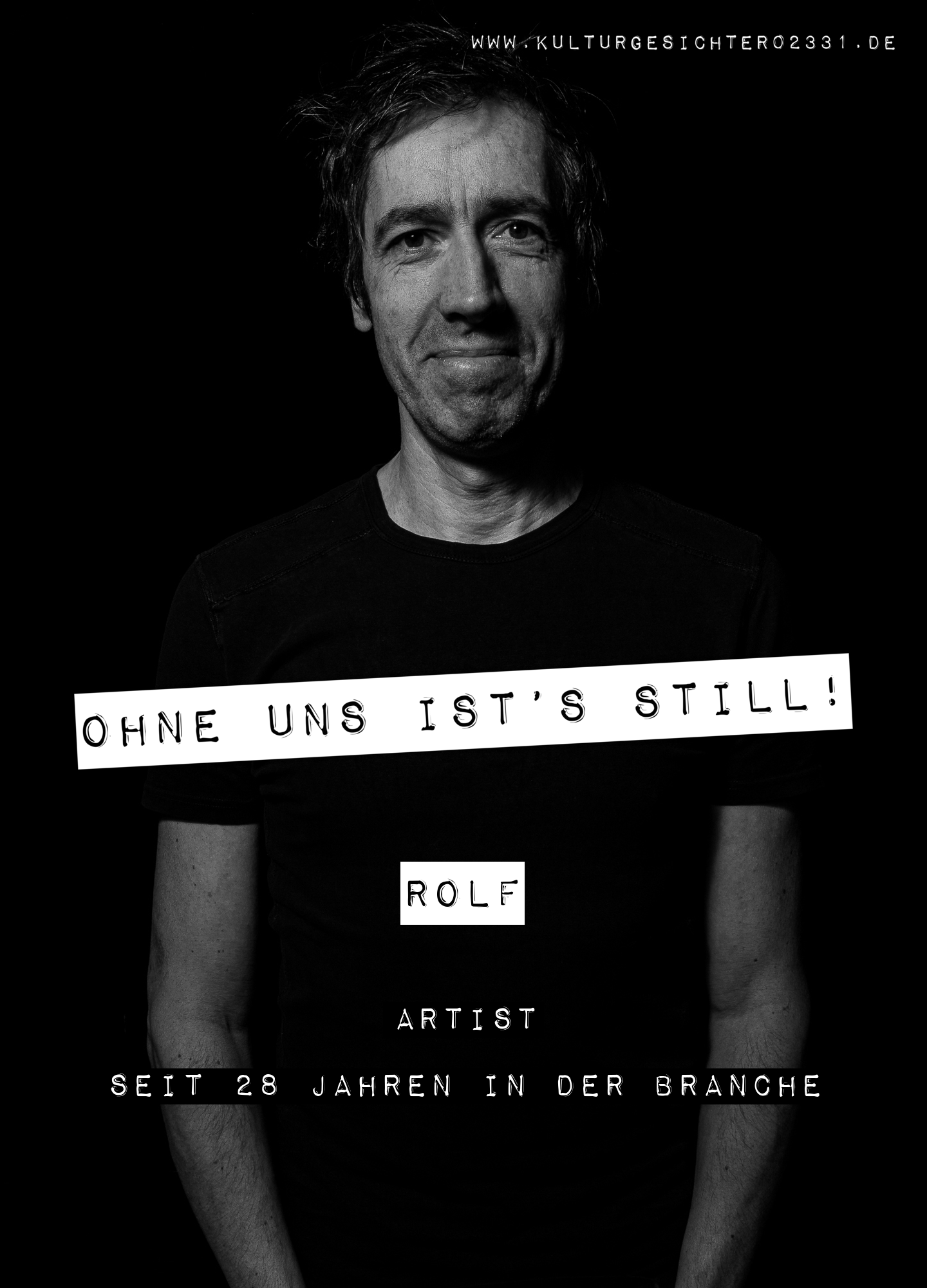 Rolf – Artist. Seit 28 Jahren in der Branche.