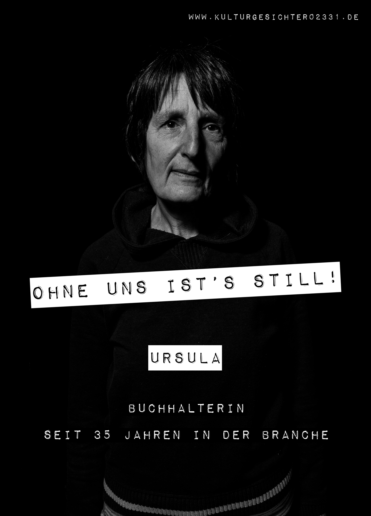 Ursula – Buchhalterin. Seit 35 Jahren in der Branche.